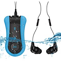 AGPTEK Mp3 Acuatico para Nadar 8GB- S12 Reproductor Mp3 Subacuaticos IPx8 con Auriculares Impremeable para Nadar Correr…